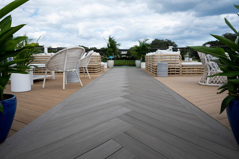 Herringbone Deck Pattern Make A Statement Timbertech