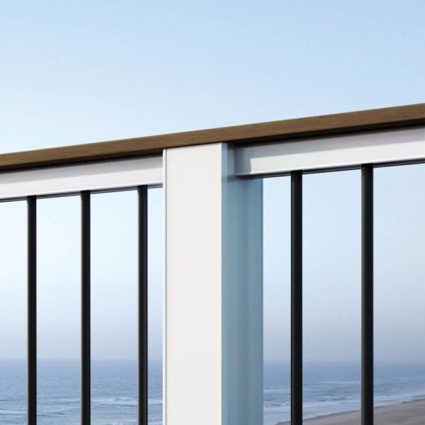 TimberTech Classic Composite Series Drink Rail White Weathered Teak Railing Product Image